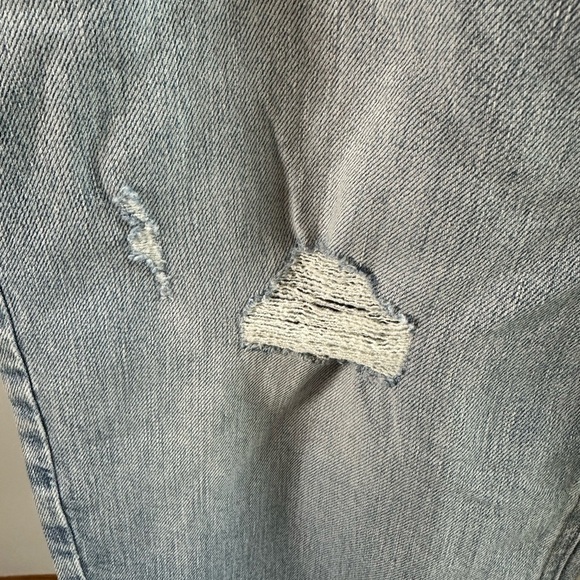Maurices Denim 21” straight distressed cropped Original fit Mid Rise size 12 - Picture 5 of 10